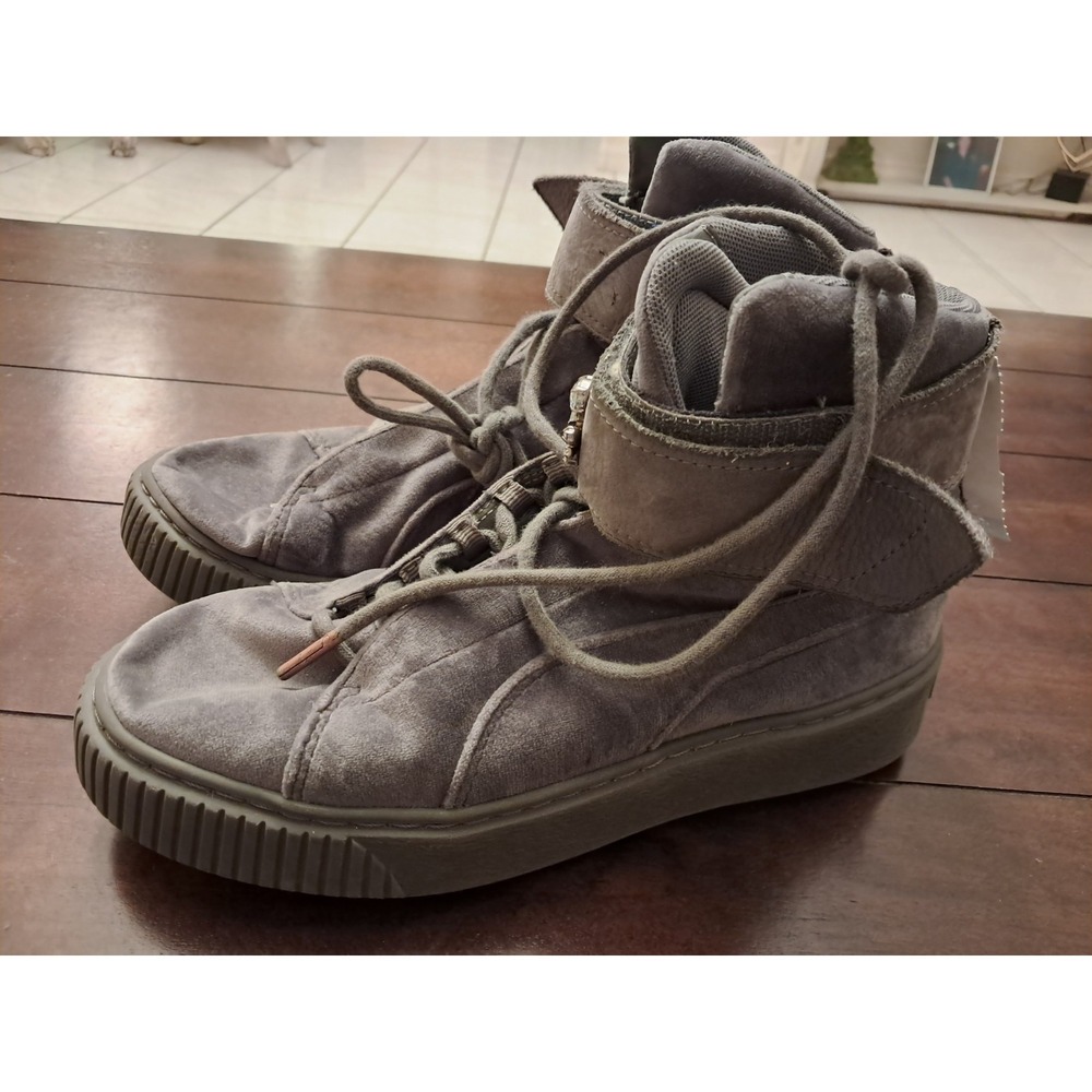 Size 7.5 - PUMA Platform Velour Quiet Shade W - Picture 3 of 7